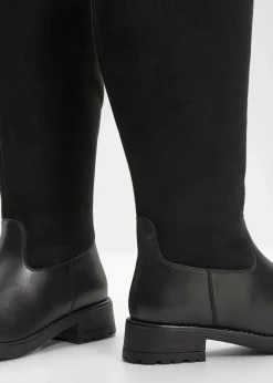 bonprix Stiefel^Weitschaftstiefel schwarz