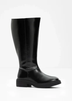 bonprix Stiefel^Weitschaftstiefel schwarz