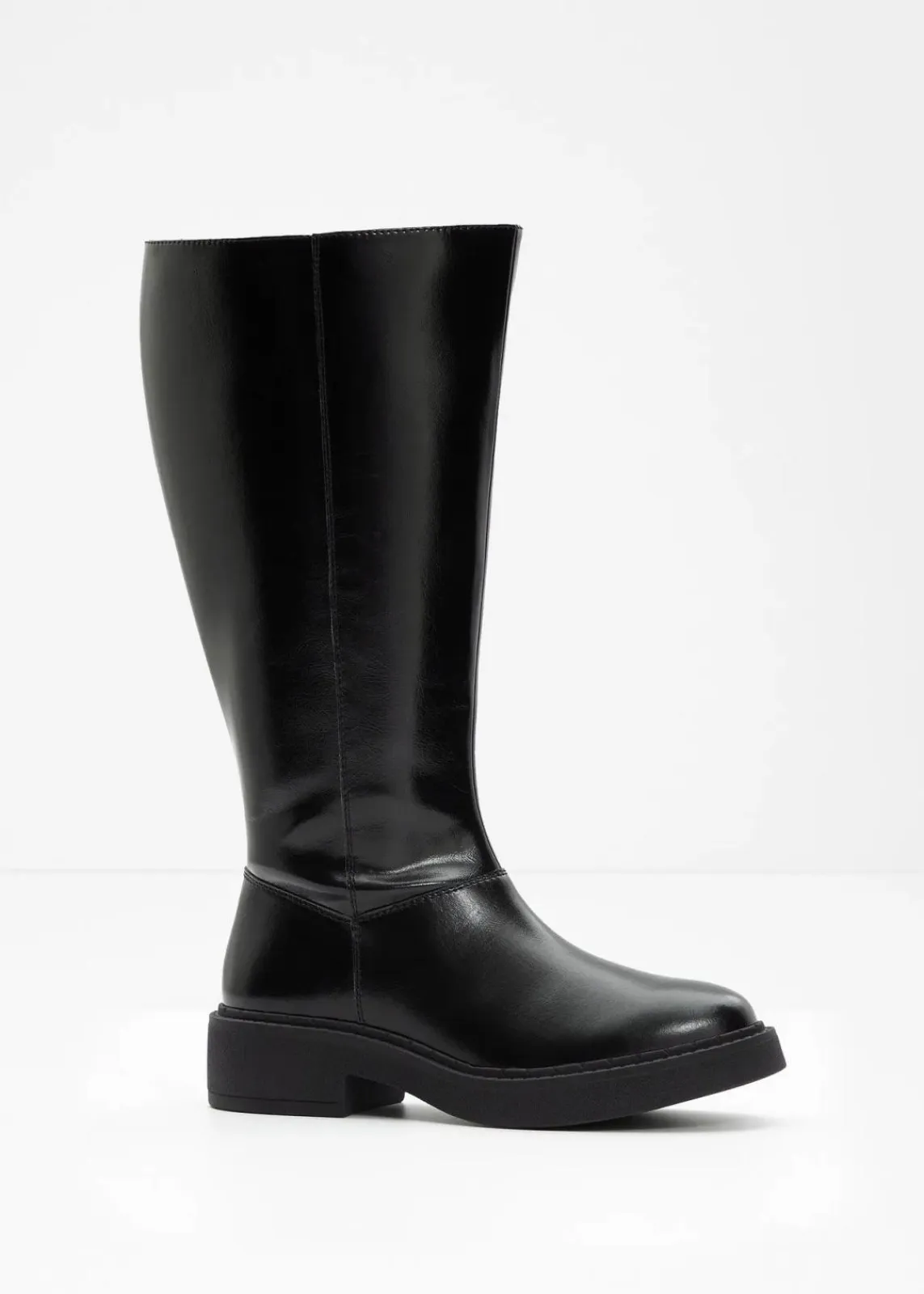 bonprix Stiefel^Weitschaftstiefel schwarz