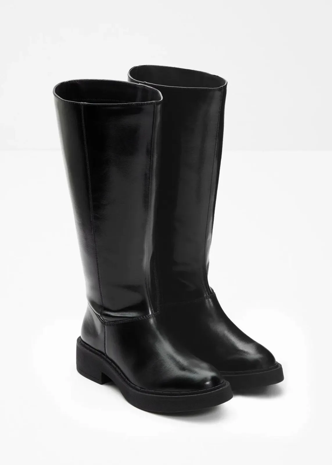bonprix Stiefel^Weitschaftstiefel schwarz