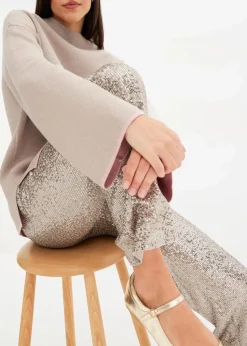 bonprix Bekleidung·Umstandsmode|Bekleidung·Jeans^Wende-Pullover aus Feinstrick naturstein/aschrosa