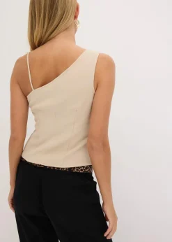 bonprix Jacken & Mäntel^Weste mit Knopfleiste beige