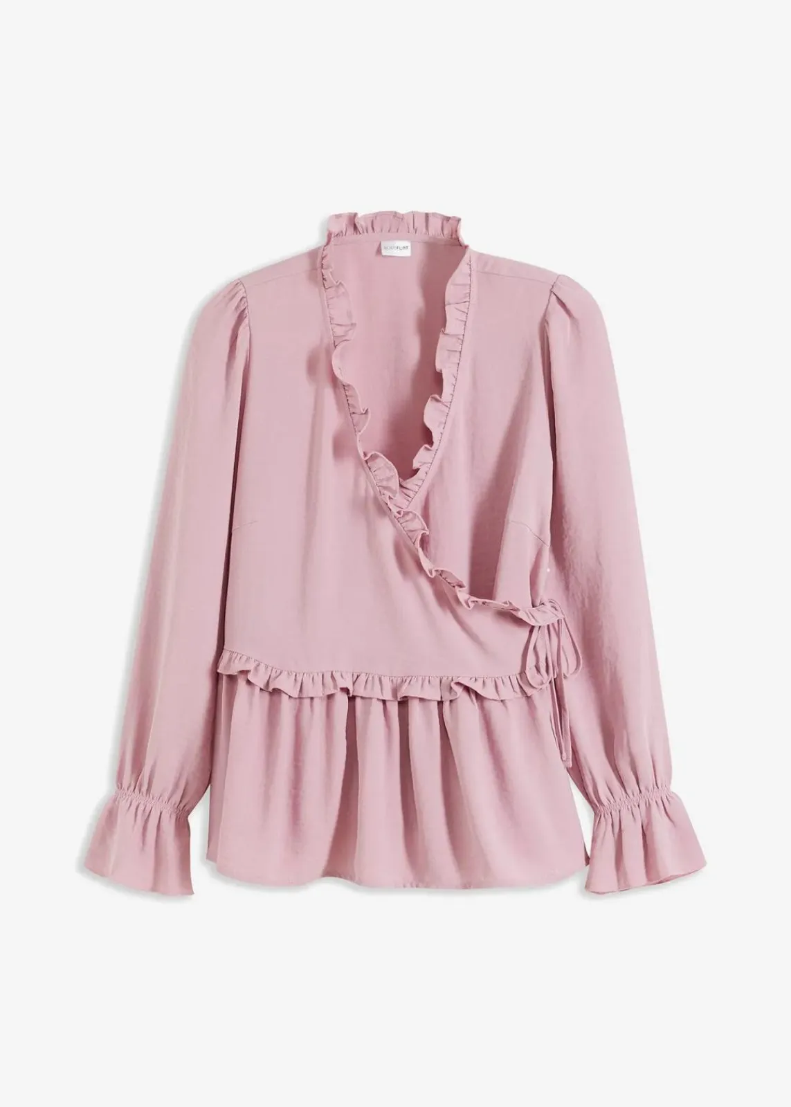 bonprix Blusen & Tuniken|Bekleidung·Jacken & Mäntel^Wickelbluse rosa