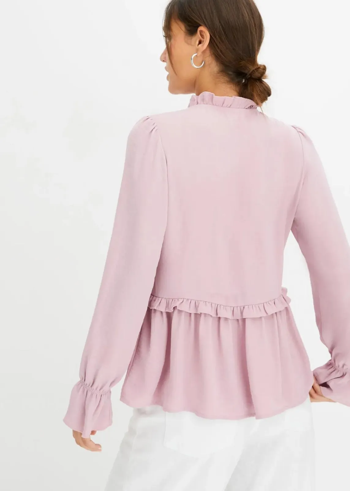 bonprix Blusen & Tuniken|Bekleidung·Jacken & Mäntel^Wickelbluse rosa