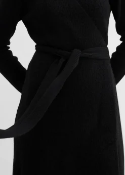 bonprix Bekleidung·Blazer|Umstandsmode^Wickelkleid aus Strick für die Schwangerschaft und danach schwarz