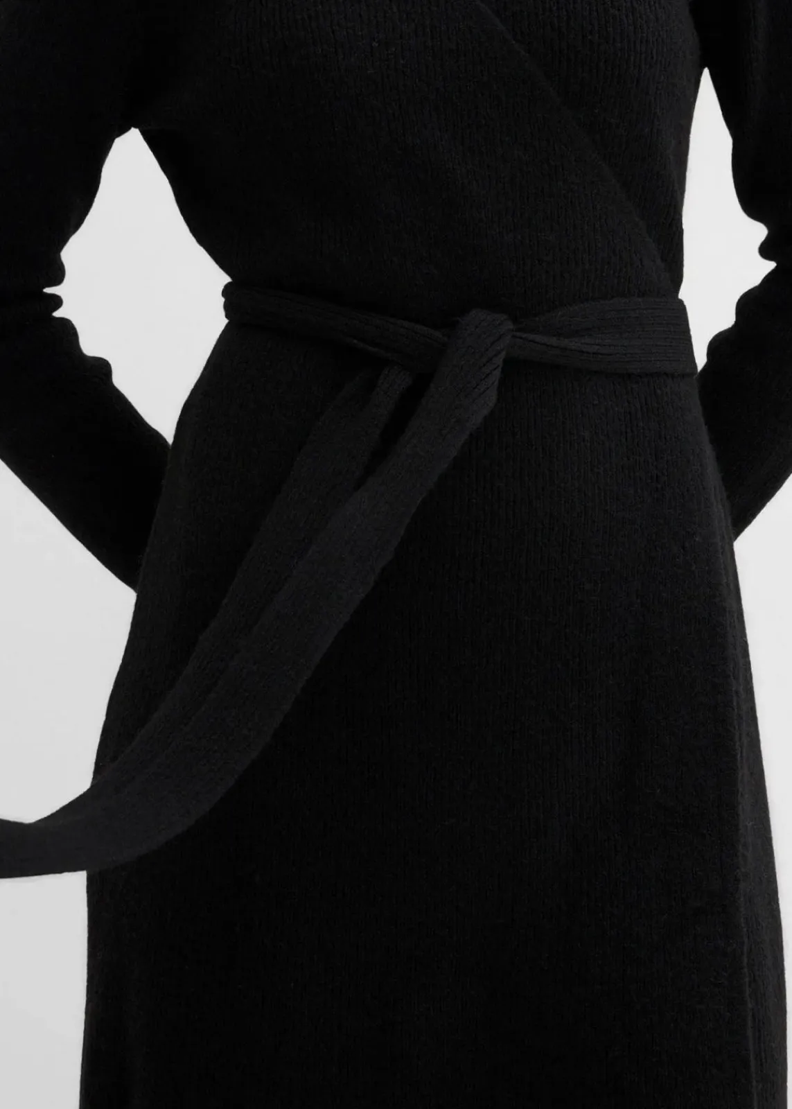 bonprix Bekleidung·Blazer|Umstandsmode^Wickelkleid aus Strick für die Schwangerschaft und danach schwarz