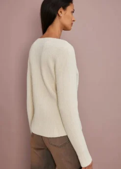 bonprix Bekleidung·Umstandsmode|Bekleidung·Jeans^Wickelpullover naturbeige