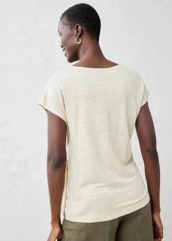 bonprix Shirts & Tops|Premium^Wickelshirt aus reinem Leinen hellsand