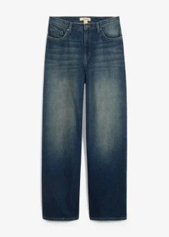 bonprix Bekleidung·Shirts & Tops|Jeans^Wide-Leg-Jeans High Waist dunkelblau denim