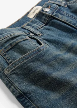 bonprix Kurzgrößen|Jeans^Wide-Leg-Jeans, High Waist blau denim used