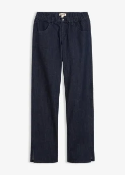 bonprix Bekleidung·Shirts & Tops|Jeans^Wide-Leg-Jeans High Waist, Bequembund tiefblau denim ungewaschen