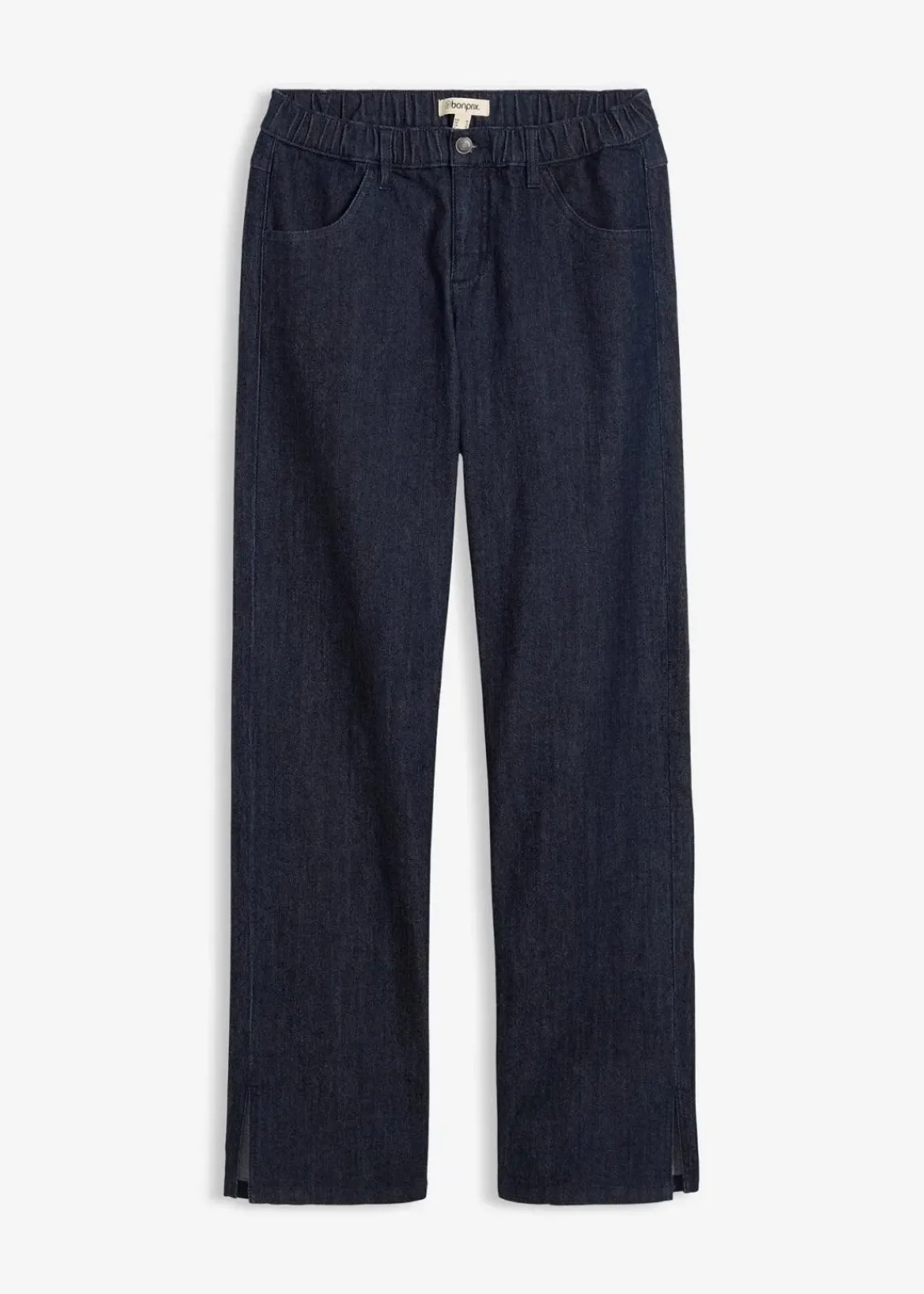 bonprix Bekleidung·Shirts & Tops|Jeans^Wide-Leg-Jeans High Waist, Bequembund tiefblau denim ungewaschen