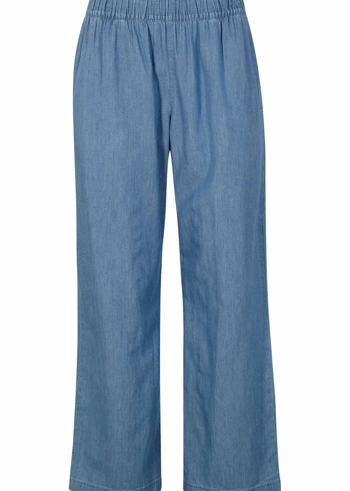 bonprix Jeans|Bekleidung·Shirts & Tops^Wide-Leg-Jeans, High Waist, Bequembund hellblau denim