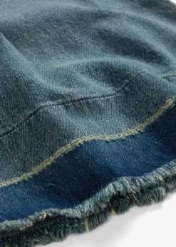 bonprix Jeans|Kurzgrößen^Wide-Leg-Jeans Mid Waist hellblau denim used vintage