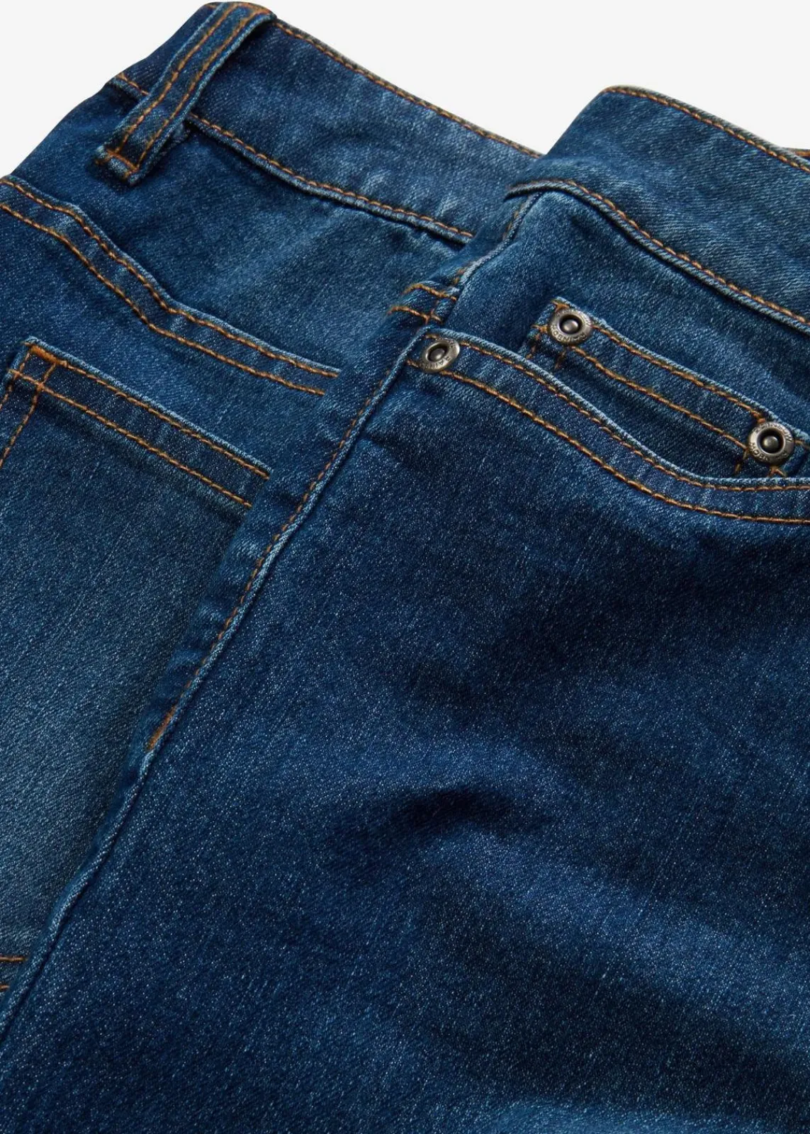 bonprix Kurzgrößen|Bekleidung·Shirts & Tops^Wide-Leg-Jeans, Mid Waist, Stretch blau denim