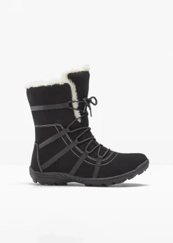 bonprix Komfortschuhe|Gefütterte Winterschuhe^Winter Schnür Boot schwarz