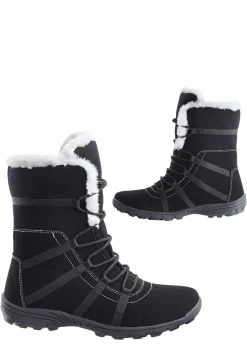 bonprix Komfortschuhe|Gefütterte Winterschuhe^Winter Schnür Boot schwarz