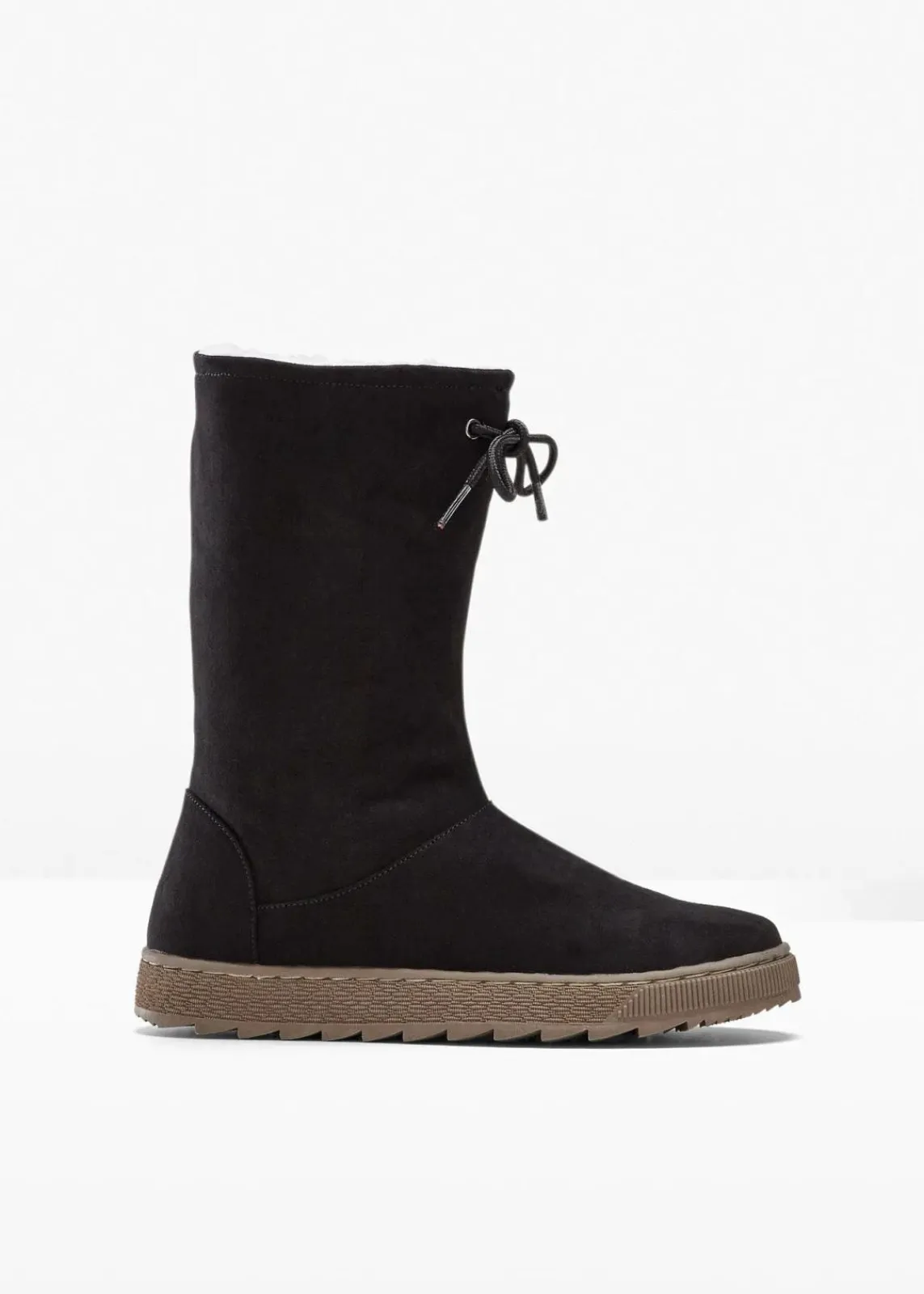 bonprix Gefütterte Winterschuhe|Stiefel^Winter Stiefel schwarz