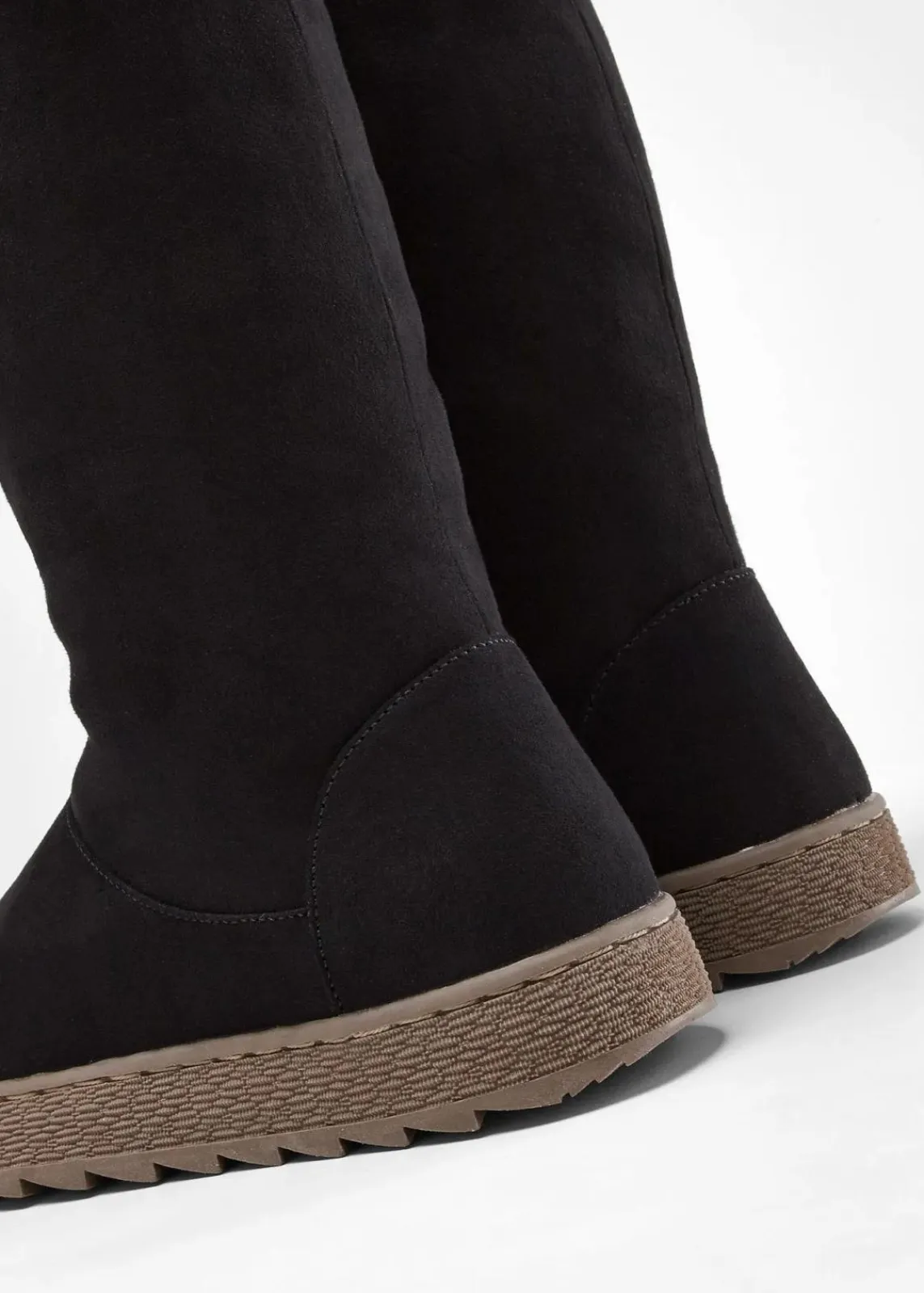 bonprix Gefütterte Winterschuhe|Stiefel^Winter Stiefel schwarz