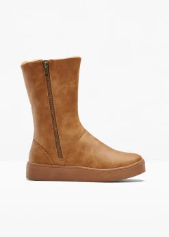 bonprix Gefütterte Winterschuhe|Stiefel^Winter Stiefel camel