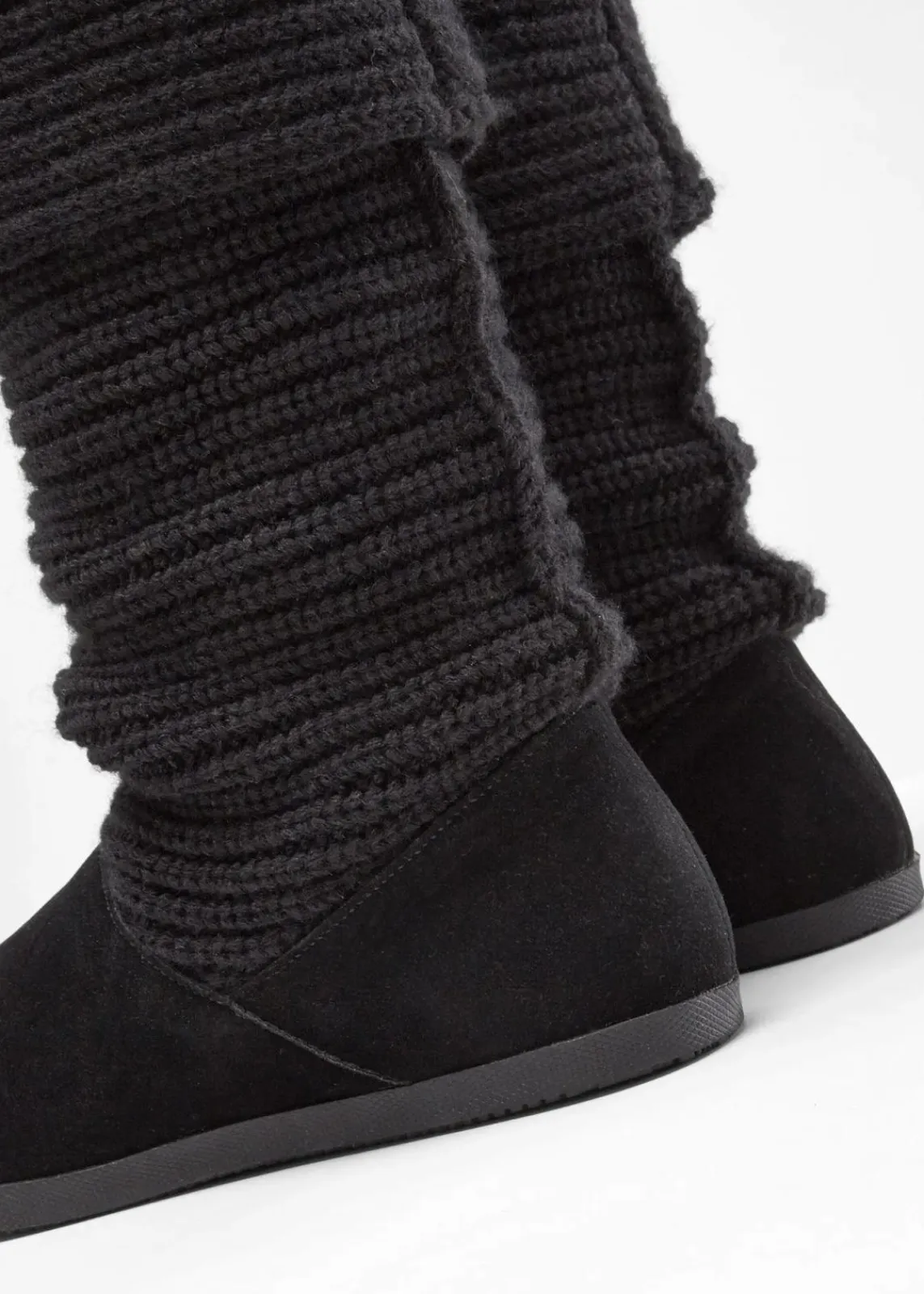 bonprix Gefütterte Winterschuhe|Stiefel^Winter Stiefel schwarz