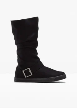 bonprix Gefütterte Winterschuhe|Stiefel^Winter Stiefel schwarz