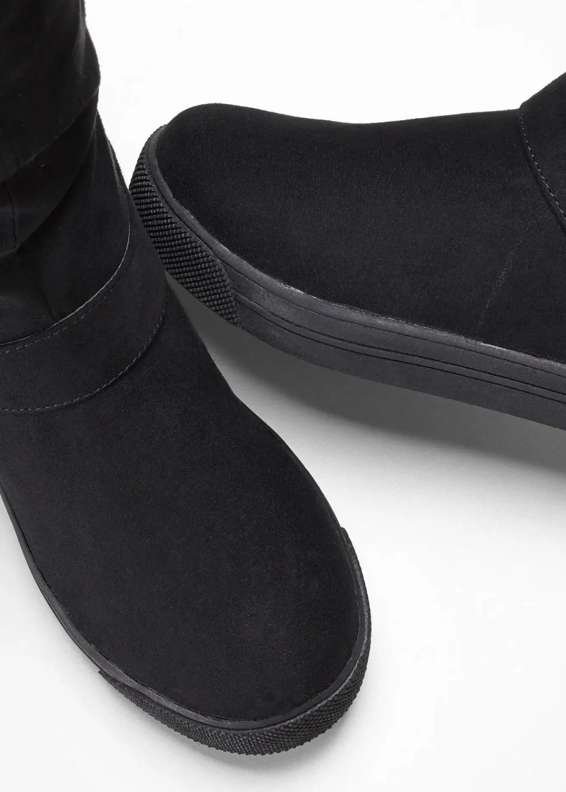 bonprix Gefütterte Winterschuhe|Stiefel^Winter Stiefel schwarz
