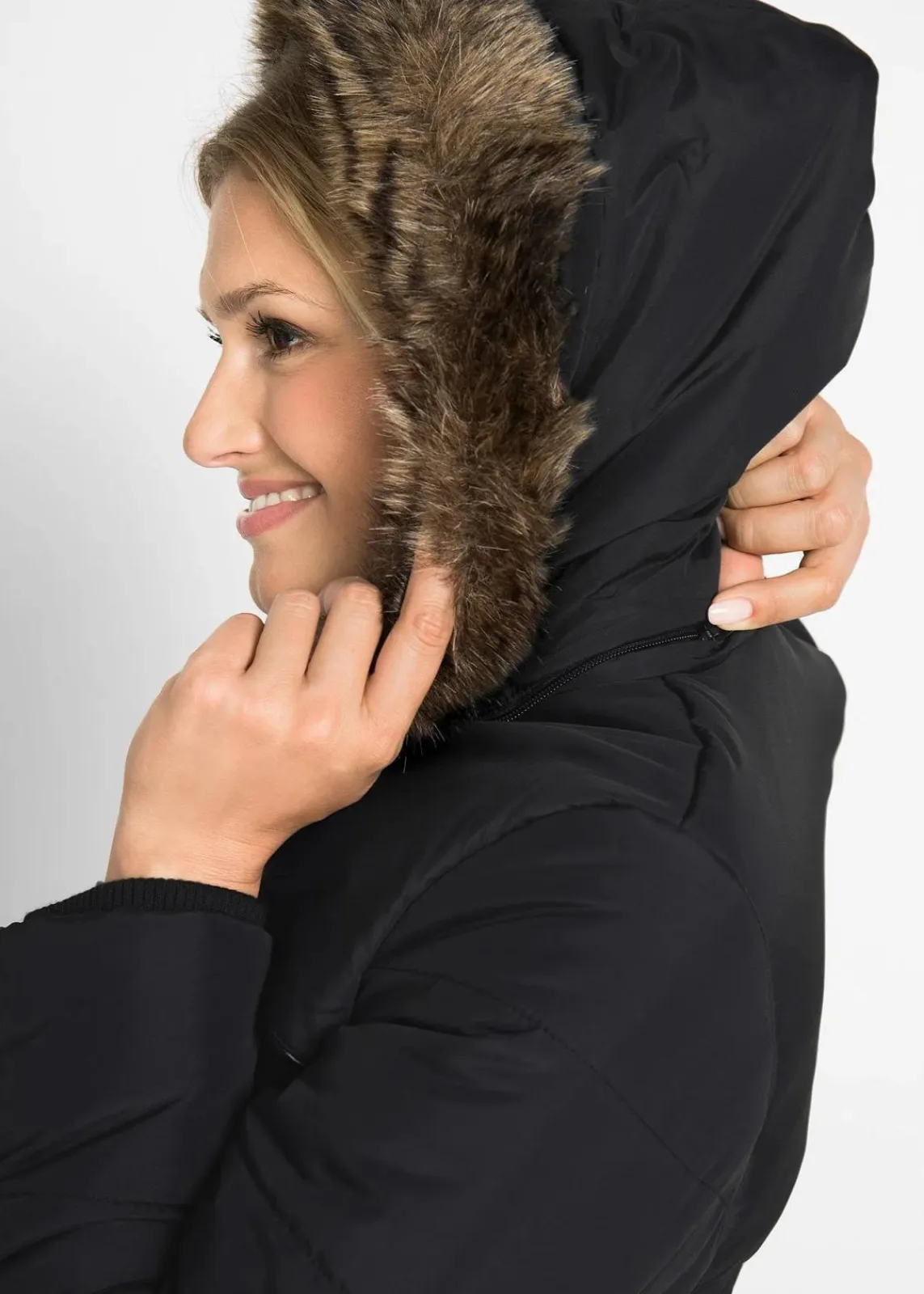 bonprix Bekleidung·Hosen|Jacken & Mäntel^Winterjacke schwarz