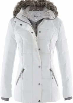 bonprix Jacken & Mäntel|Bekleidung·Hosen^Winterjacke in 2-in1 Optik wollweiß