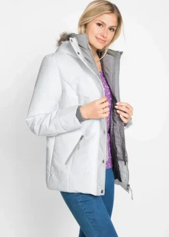 bonprix Jacken & Mäntel|Bekleidung·Hosen^Winterjacke in 2-in1 Optik wollweiß