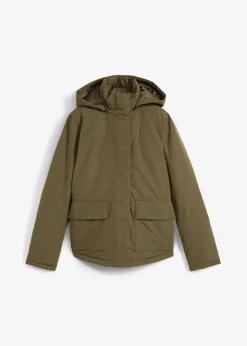 bonprix Nachhaltigere Materialien|Jacken & Mäntel^Winterjacke mit aufgesetzen Taschen dunkeloliv