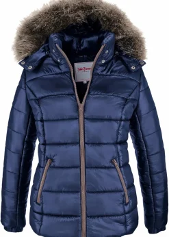 bonprix Bekleidung·Hosen|Jacken & Mäntel^Winterjacke mit Kapuze dunkelblau