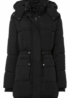 bonprix Jacken & Mäntel|Bekleidung·Hosen^Winterjacke mit verstellbarem Taillenbündchen schwarz