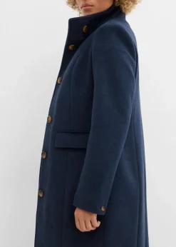 bonprix Jacken & Mäntel|Bekleidung·Hosen^Wintermantel, 2in1 Optik tiefblau meliert