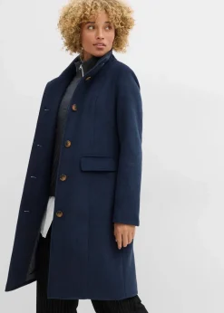 bonprix Jacken & Mäntel|Bekleidung·Hosen^Wintermantel, 2in1 Optik tiefblau meliert