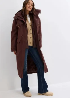bonprix Jacken & Mäntel|Bekleidung·Hosen^Wintermantel, 2in1 Optik terrabraun