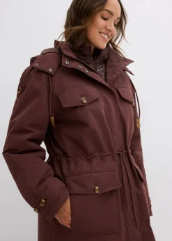 bonprix Jacken & Mäntel|Bekleidung·Hosen^Wintermantel, 2in1 Optik terrabraun