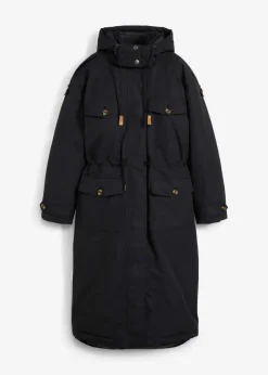 bonprix Jacken & Mäntel|Bekleidung·Hosen^Wintermantel, 2in1 Optik schwarz