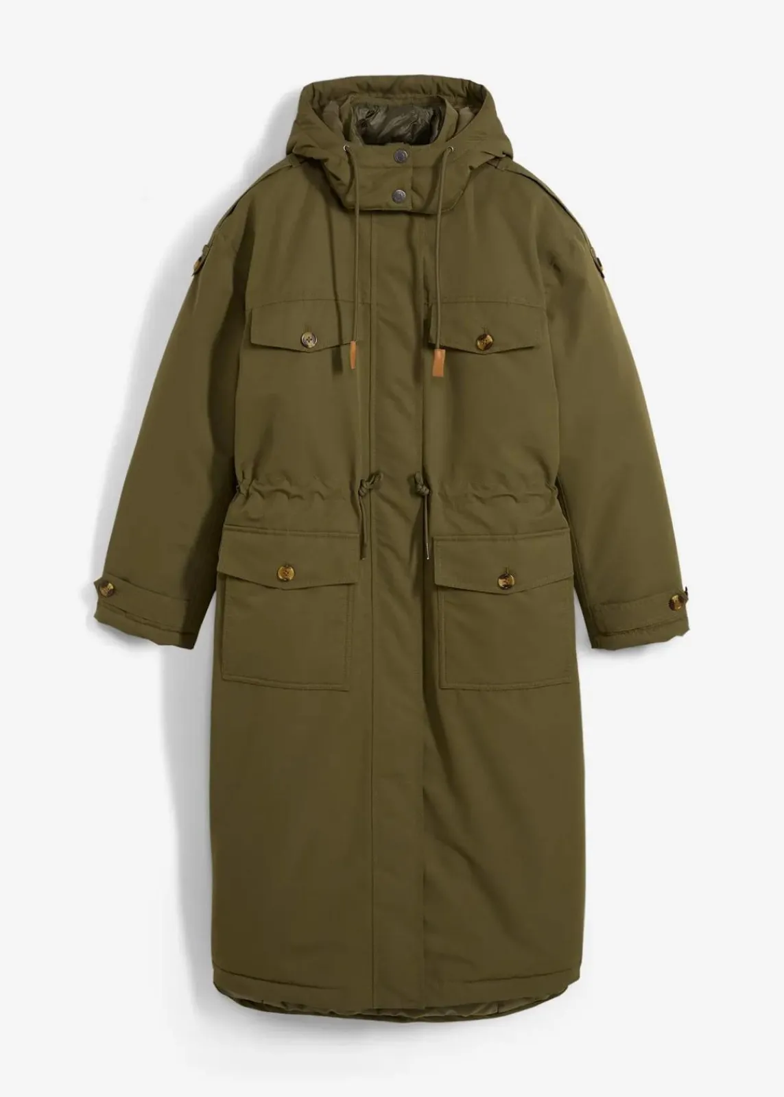 bonprix Jacken & Mäntel|Bekleidung·Hosen^Wintermantel, 2in1 Optik dunkeloliv