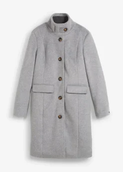 bonprix Bekleidung·Hosen|Jacken & Mäntel^Wintermantel, 2in1 Optik grau meliert