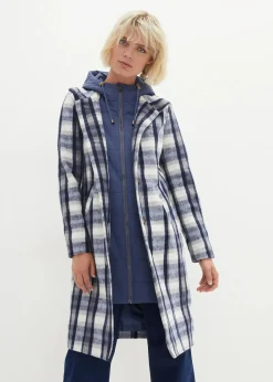 bonprix Bekleidung·Hosen|Jacken & Mäntel^Winter-Mantel, 2in1 Optik indigo/grau kariert