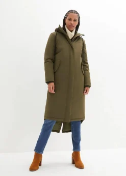 bonprix Jacken & Mäntel|Bekleidung·Hosen^Wintermantel mit Innensteppung dunkeloliv