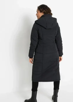 bonprix Bekleidung·Hosen|Jacken & Mäntel^Wintermantel mit seitlichen Reißverschlüssen schwarz