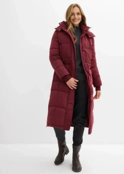 bonprix Jacken & Mäntel|Bekleidung·Hosen^Wintermantel mit seitlichen Reißverschlüssen dunkelbeere