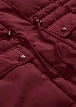 bonprix Jacken & Mäntel|Bekleidung·Hosen^Wintermantel mit seitlichen Reißverschlüssen dunkelbeere