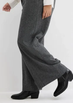 bonprix Bekleidung·Basics|Nachhaltigere Materialien^Wollblazer mit Fischgratmuster mittelgrau meliert