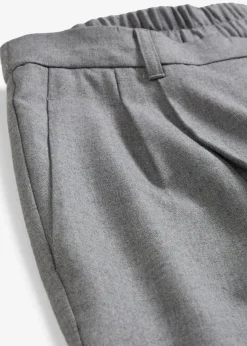 bonprix Bekleidung·Kleider^Wollhose mit Bundfalten mittelgrau meliert