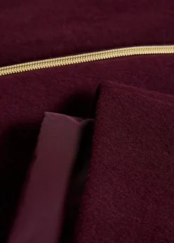 bonprix Bekleidung·Hosen|Jacken & Mäntel^Wollmantel mit Daunen-Innenjacke (2tlg. Set) weinrot