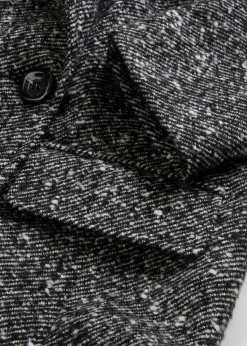 bonprix Bekleidung·Hosen|Jacken & Mäntel^Wollmantel mit Struktur schwarz