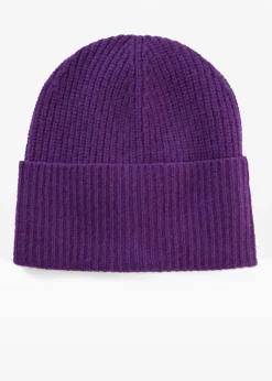 bonprix Mützen, Caps & Hüte|Nachhaltigere Materialien^Wollmütze mit Good Cashmere Standard®-Anteil tieflila